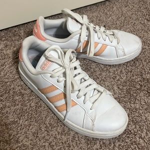 Adidas pink Grand Court shoes